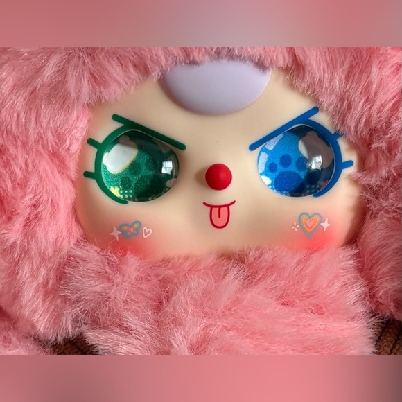 BABY THREE Macaron Cute Bunny V2 PLUSH | NEW | 100% AUTHENTIC | blue & green eye - Picture 9 of 11